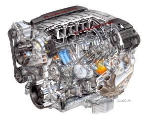 2014-er-Corvette-Motor